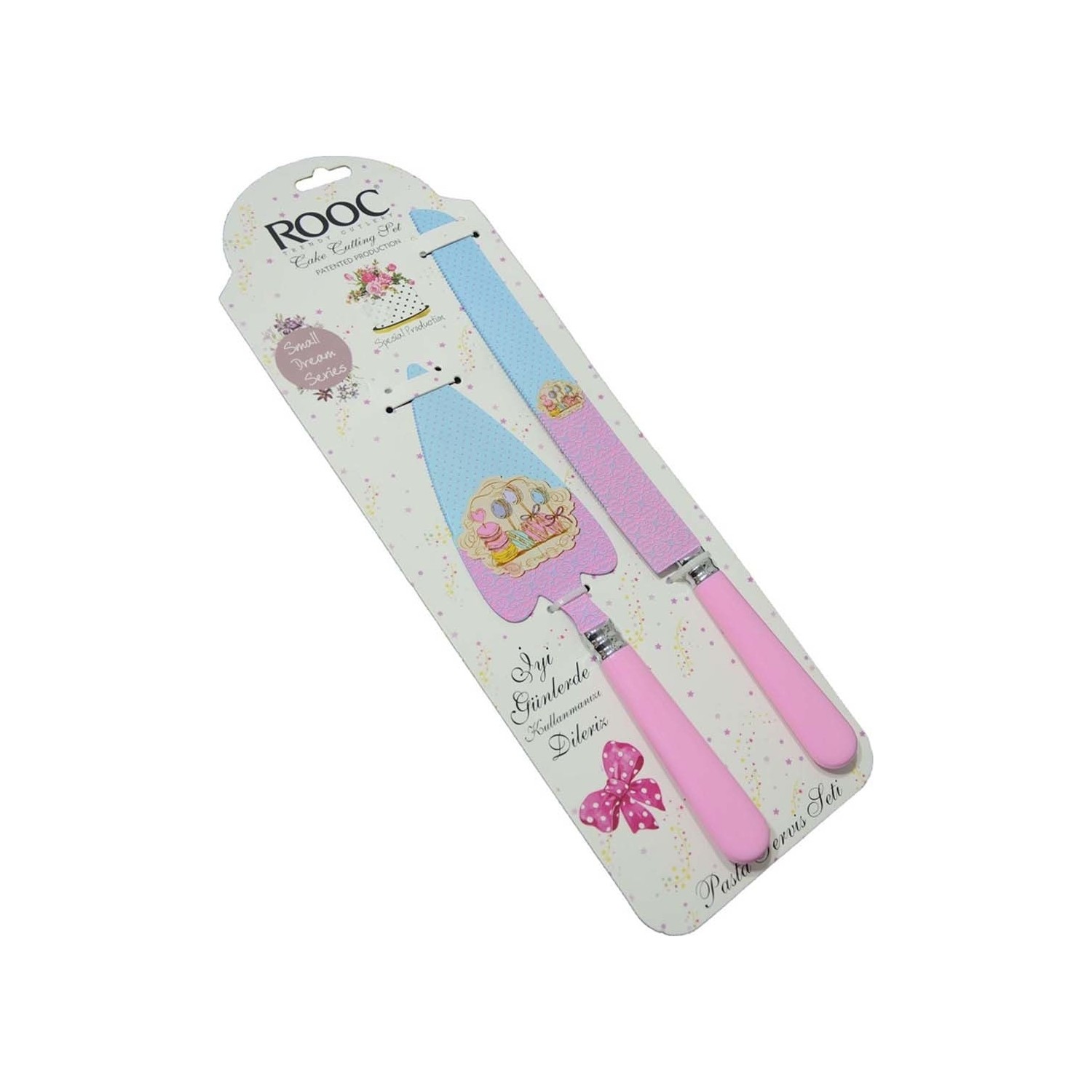 Rooc Cupcake Seramik Pasta Bıçağı ve Spatulası Servis Seti Fiyatı