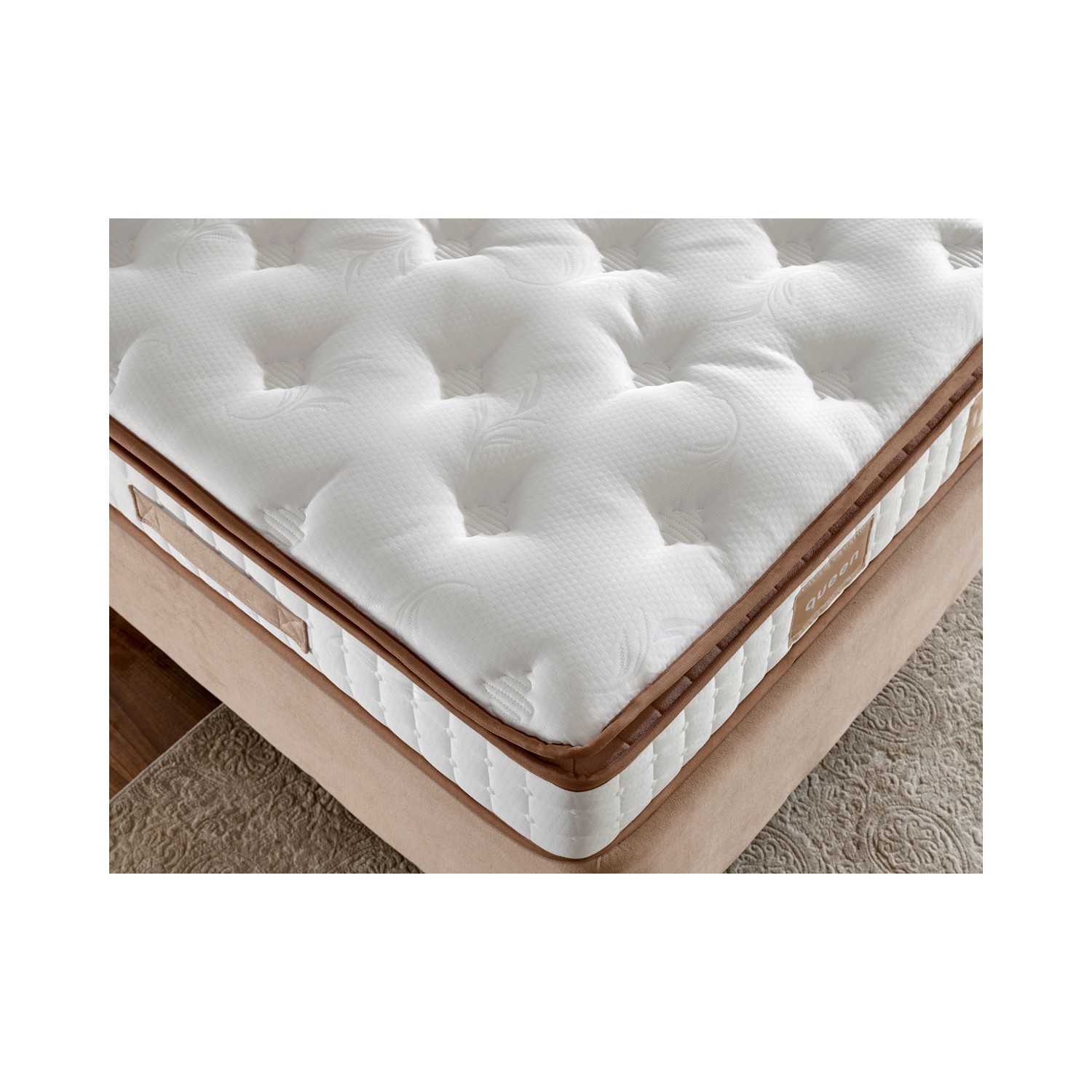 Niron Yatak Queen Tek Kişilik Yatak Baza Başlık Seti 90 x