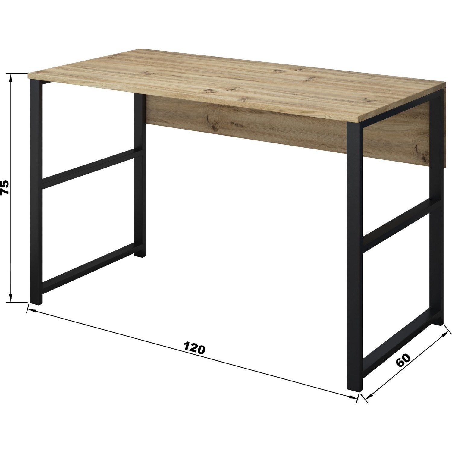 Rani Çalışma Ofis Bilgisayar Masası Metal Ayaklı Modern Fiyatı