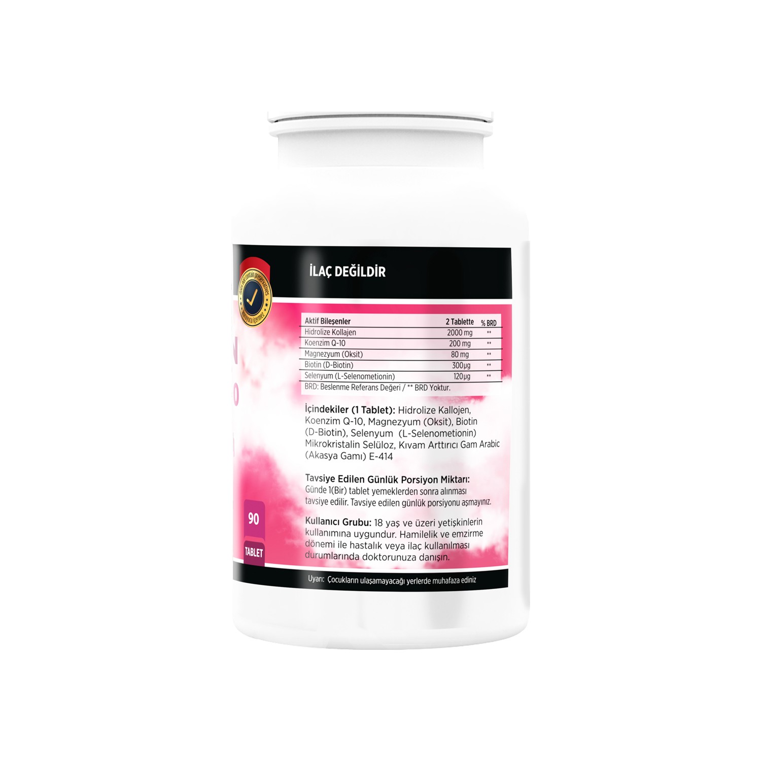 Kollajen Koenzim Q10 Biotin Selenyum Magnesium 90 Tablet Fiyati