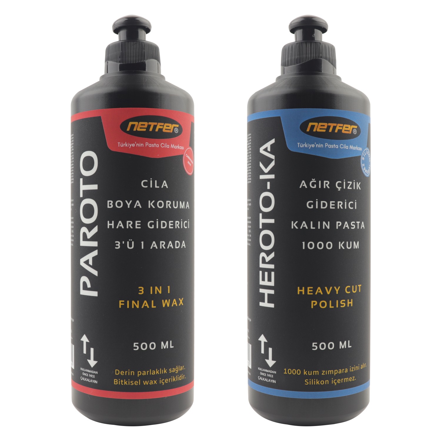 Netfer 2�li Kalın Pasta Cila Set 2x500 ml Fiyatı