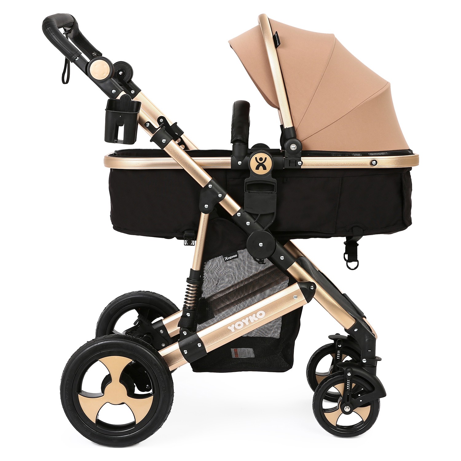 Yoyko Ultimate Travel Sistem Bebek Arabası 3 in 1 Coffee Yoyko Ultimate Travel Sistem Bebek Arabası 3 in 1 Coffee