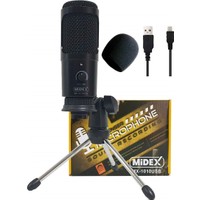 Midex Mx-1010 USB Bilgisayar PC Stüdyo Kayıt Condenser Mikrofon