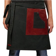 Medusa Forma Belden Önlük Master Şef - Barista - Aşçı - Kuaför - Tattoo - Mutfak - Chef Garson Önlüğü Bordo