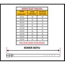 GoDeri Kösele Deri 2'li Kot, Kumaş Kemer Set