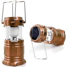 Janva  Güneş Enerjili Şarj Edilebilir USB Girişli Kamp Feneri - Kamp Lambası - Kamp Feneri - Işıldak SH-5800T