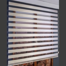 Anıper Zebra Perde Krem Bamboo Stor 80x200 cm