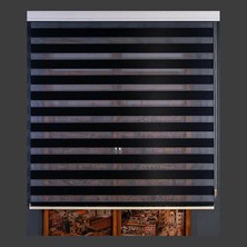 Aniper Zebra Perde Siyah Bamboo 80x200 cm