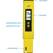 UniChrome Dijital Ph Metre Su Sıvı Akvaryum Ph Ölçer Kalibrasyon