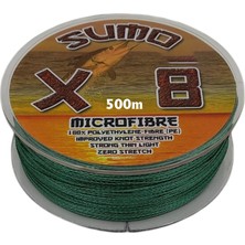 Effe Sumo X8 İp Misina 500 mt Polietilen Micro Fiber İp Misina Yeşil