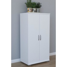 Remaks 110 cm 2 Kapaklı Çok Amaçlı Mutfak Dolabı - Beyaz