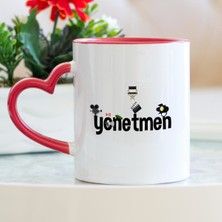 Hediyehanem Yönetmen Kalpli Kupa Bardak