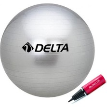 Delta PPTG567 65 cm Pilates Topu + Pompa - Gümüş