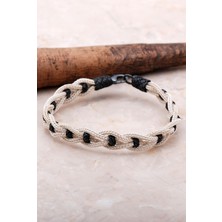 Sümer Telkari Kazaziye Işlemeli El Örmesi Gümüş Bileklik 3420