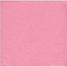 Benim Marifetlerim Düz Desenli Pembe Kağıt Peçete 33x33