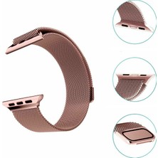 Arabulalaca   Milano Loop Çelik Kordon 44 mm Kayış Seri 6 Rose Gold