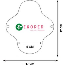 Ekoped Doğal Yıkanabilir Kadın Pedi 8'li (Günlük)