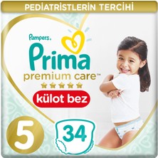 Prima Külot Bebek Bezi Premium Care 5 Beden 34 lü