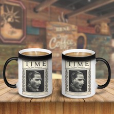 Asilmeydan Time Dergisi Kapak Mustafa Kemal Atatürk - 21 Şubat 1927 Sihirli Kupa Bardak T1