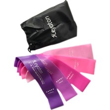 Leyaton Latex Aerobik Bandı 5'li Set (New Color) Özel Çantalı