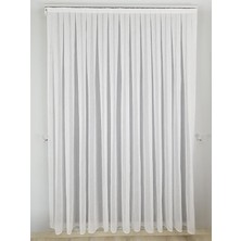 BBB Naturel Keten Tül Perde Ekru 1'e 2,5 Pileli ET3014 100 x 260 cm