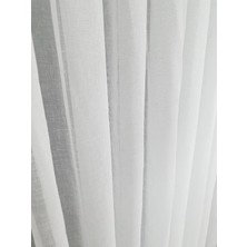 BBB Naturel Keten Tül Perde Ekru 1'e 2,5 Pileli ET3014 100 x 260 cm