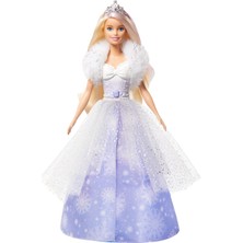 Barbie Dreamtopia Karlar Prensesi Bebek, 30 cm, Pembe Gölgeli, Sarı Saçlı GKH26