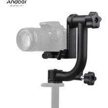 Andoer Ağır Hizmet Tipi Metal Panoramik Gimbal Tripod