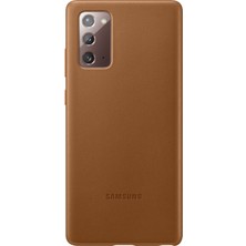 Samsung Galaxy Note 20 Deri Kılıf - Kahverengi EF-VN980LAEGWW