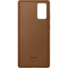 Samsung Galaxy Note 20 Deri Kılıf - Kahverengi EF-VN980LAEGWW