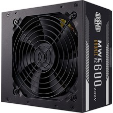 Cooler Master MWE 600W 80+ Bronze 2 x EPS Aktif PFC 120 mm Fanlı PSU (MPE-6001-ACABW-BEU)