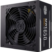 Cooler Master MWE 650W 80+ Bronze 2 x EPS Aktif PFC 120 mm Fanlı PSU (MPE-6501-ACABW-BEU)