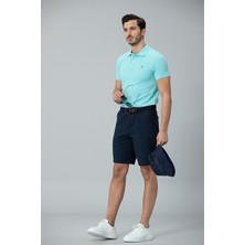 Lufian Laon Spor Polo Erkek Tişört Aqua