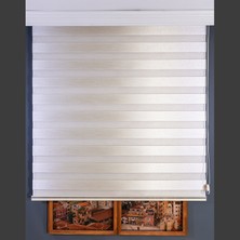 Anıper Zebra Perde Krem Kalın Hasır Bamboo 80 x 200 cm