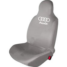 Mirsepet Audi Oto Araba Araç Koltuk Kılıfı 4 Parça Takım Set Gri