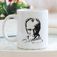 Hediyehanem Atatürk Porselen Kupa Bardak