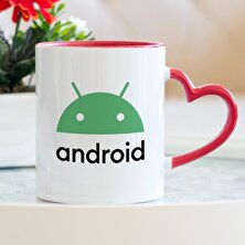 Hediyehanem Android Kalpli Kupa Bardak