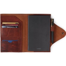 Londo Orta Boy Hakiki Deri Organizer Not Defteri