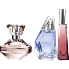 Avon Luminata 50 ml Edp + Perceive 50 ml Edp + Surrender  50 ml Edt Kadın Parfüm Seti