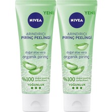 NIVEA Arındırıcı Organik Pirinç Peelingi 75 ml x 2,Yüz Temizleme