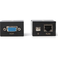 Dark 60 Metre VGA / Ethernet Sinyal Uzatıcı Extender - Full HD, Tak Çalıştır, CAT5E/CAT6 (DK-HD-EXV1)