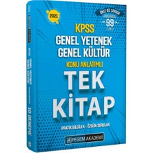 Pegem Akademi Yayıncılık KPSS 2021 Genel Yetenek Genel Kültür Konu Anlatımlı Tek Kitap