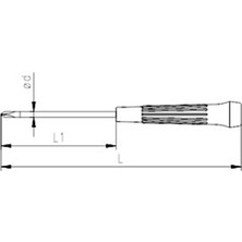 İzeltaş  3X60 Elektronikçi Yıldız Uçlu Klemens Tornavida