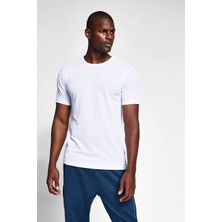 Lescon Beyaz Erkek T-Shirt 20S-1298-20N