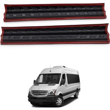 Mercedes Sprinter W906 Kapı Eşiği (ABS) 2 Parça Mat Siyah 2014-2018