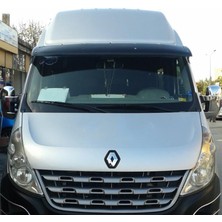 Renault Master Ön Cam Güneşliği Siperlik Vizör Şapka Terek (Abs) Parlak Siyah 2010-2014