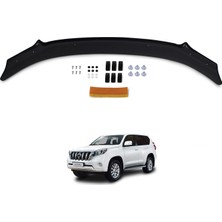 Toyota Land Cruiser Prado Ön Kaput Koruyucu Rüzgarlık Deflektör Akrilik ABS 4mm Parlak Siyah 2014 ve Sonrası