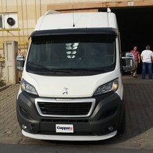 Peugeot Boxer Ön Cam Güneşliği Siperlik Vizör Şapka Terek (Abs) Parlak Siyah 2014 ve Sonrası