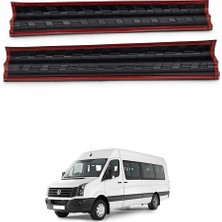 Volkswagen Crafter Kapı Eşiği Koruma (ABS) Mat Siyah 2 Parça 2012-2017