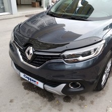 Renault Kadjar Ön Kaput Koruyucu Rüzgarlık Deflektör Akrilik ABS 4mm Parlak Siyah 2012-2020